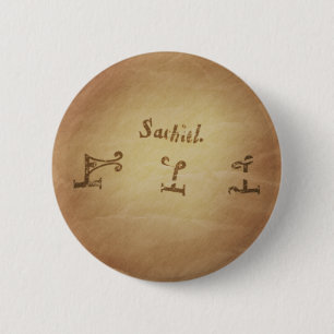 Magic Seal Angel Sachiel Protection Magic Charms 6 Cm Round Badge