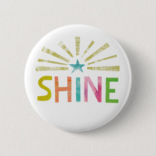 Magic Shine 6 Cm Round Badge