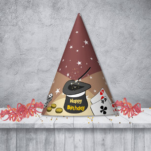 Magic Show Birthday Party Red Kids Hat