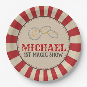 Magic Show Circus Birthday Party Paper Plate
