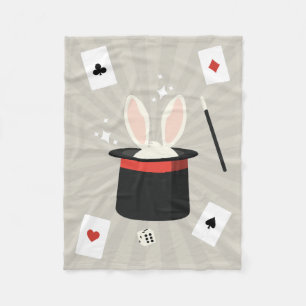 Magic Show Magician Kids  Fleece Blanket