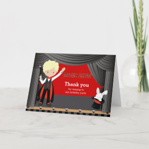Magic Show Thank you Card