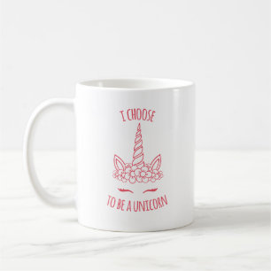 Magic Simple Charming Whimsical Unicorn Pink Cute Coffee Mug