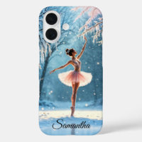 Magic snowfall ballerina winter poise art