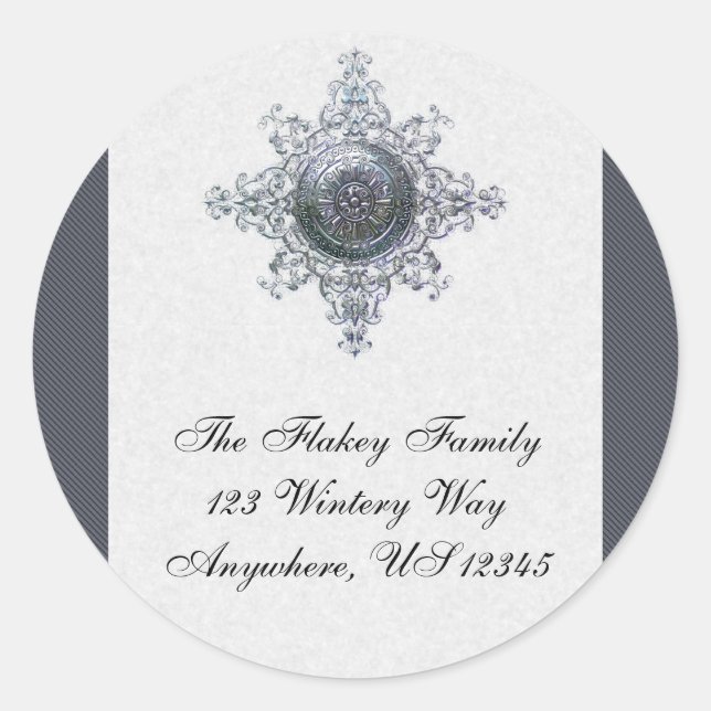 Magic Snowflake Envelope Seal (Front)