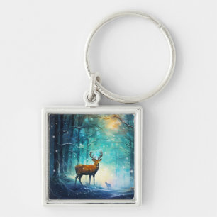 Magic Snowy Forest Art-82109 Key Ring