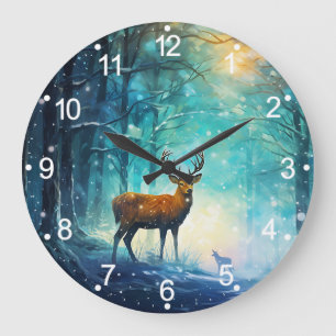 Magic Snowy Forest Art-82109 Large Clock