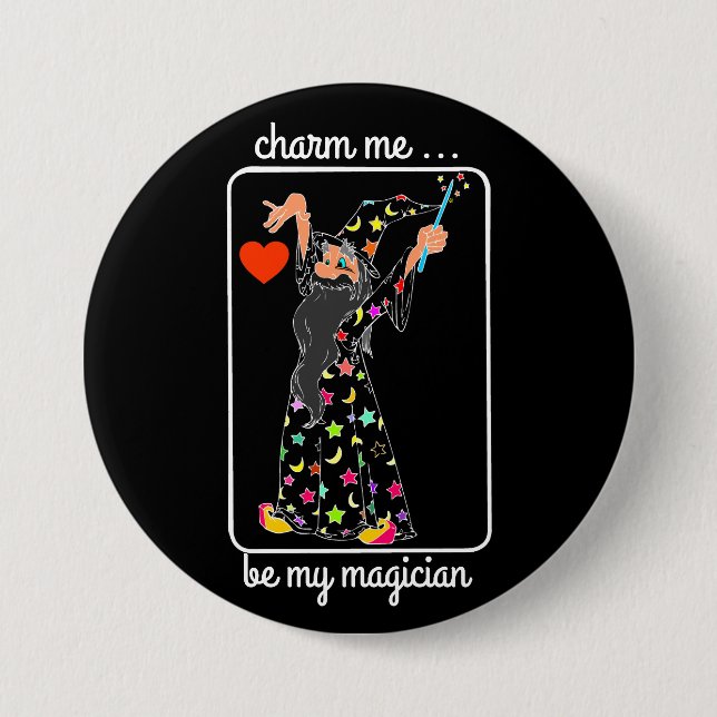 magic spell me 7.5 cm round badge (Front)