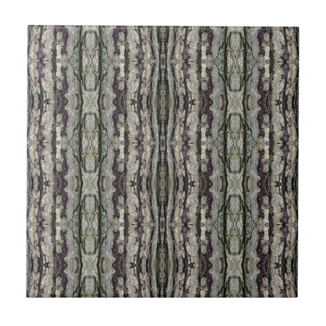 Magic Spell Tree Bark Patterned 4.25 Square Tile (Front)