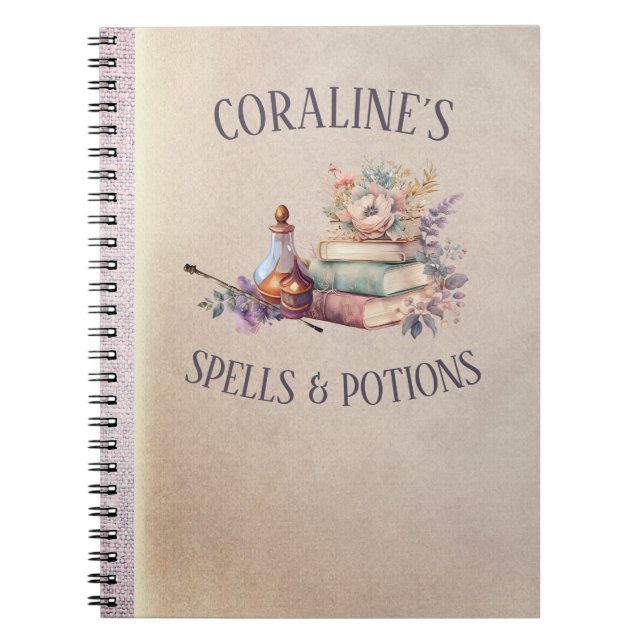 Magic Spells and Potions Girls Notebook (Front)