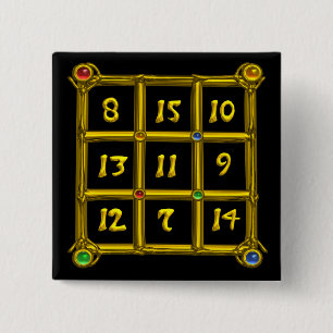MAGIC SQUARE 33 15 CM SQUARE BADGE
