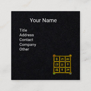 MAGIC SQUARE 33 , Black Paper Business Card