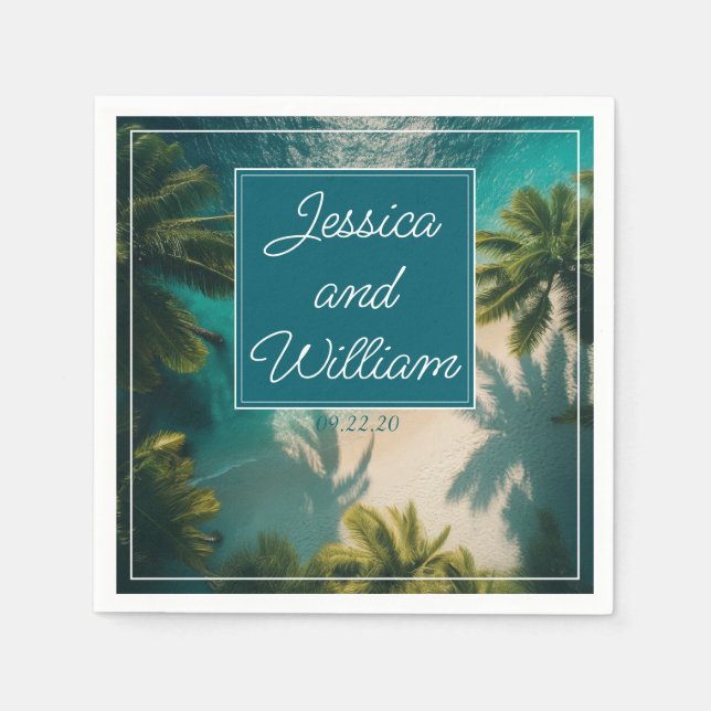 Magic summer Wedding Napkin (Front)