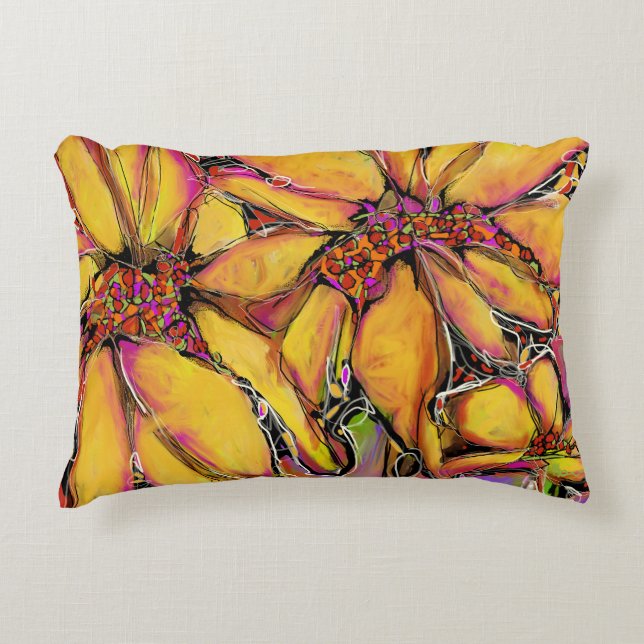 "Magic Sunflower" Accent Pillow (Front)