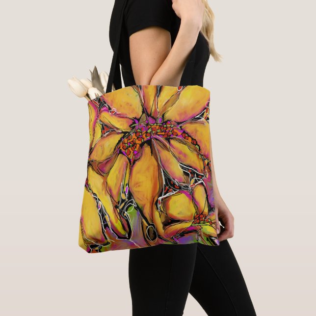 "Magic" Sunflower Tote Bag (Close Up)