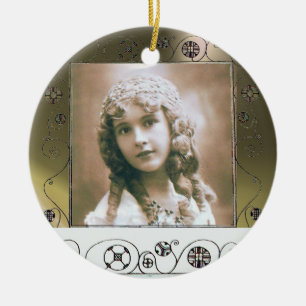 MAGIC SWIRLS PHOTO TEMPLATE ,Grey Agate Ceramic Tree Decoration