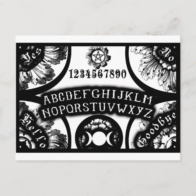 Magic Talking Occult Board Design Postcard (Front)