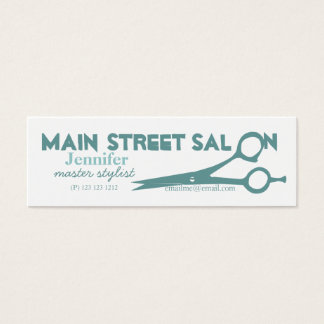 Magic Teal Blue Hair Salon Scissor Makeup Artist