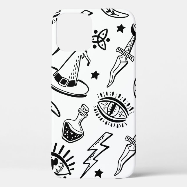 Magic things, ink drawing on a white background. S Case-Mate iPhone Case (Back)