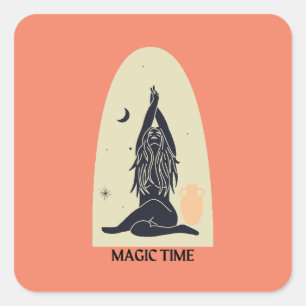 Magic Time Sticker(s) Square Sticker