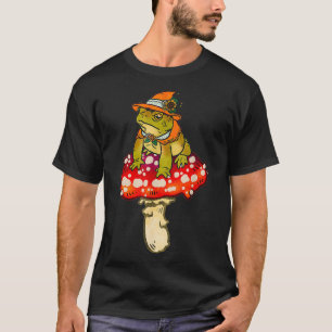 Magic Toad in Floral Witch Outfit on Red Spotted M T-Shirt