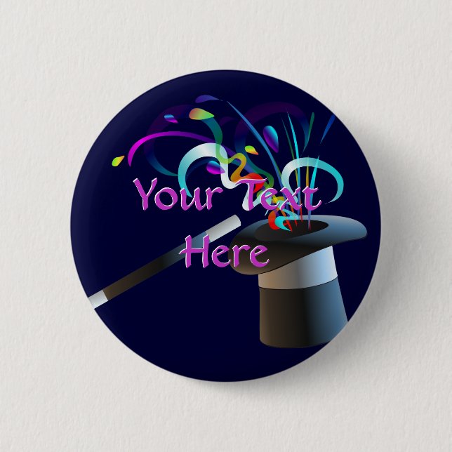 Magic Top Hat Button (Front)