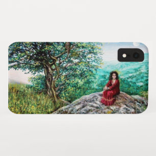 MAGIC TREE / Dawn In Green Wood and Lady in Red iPhone XR Case