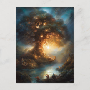 Magic Tree Fantasy Art Postcard