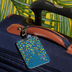 Magic tree rainbow tree luggage tag