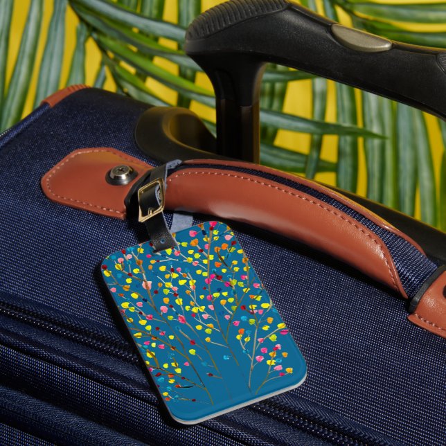 Magic tree rainbow tree luggage tag (Front Insitu 1)