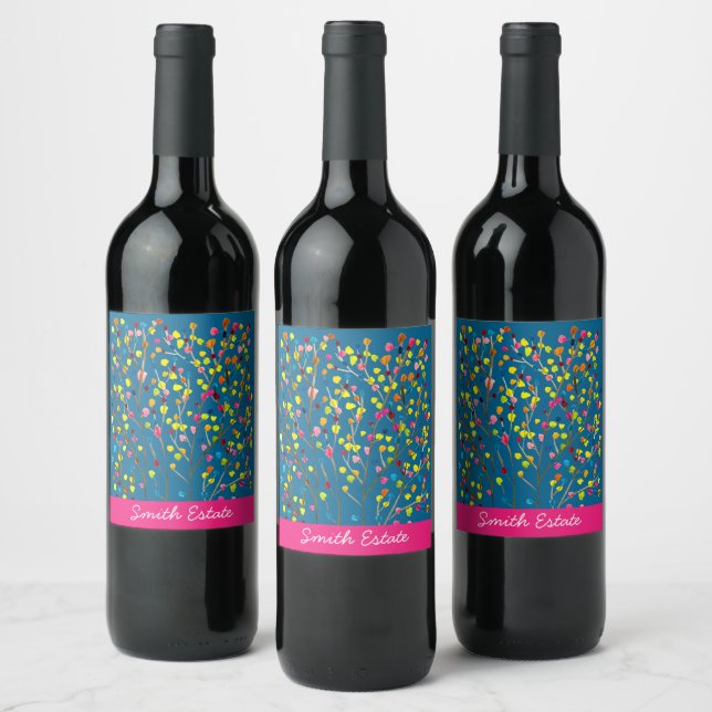 Magic tree rainbow tree wine label (Bottles)