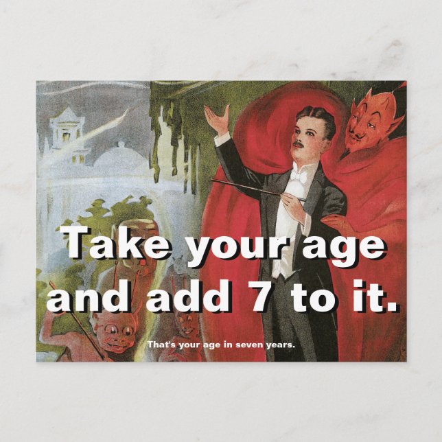 Magic trick postcard (Front)