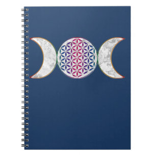 Magic Triple Moon - Spirit Flower Of Life 2 Notebook