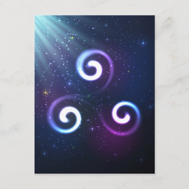 Magic triskel postcard (Front)
