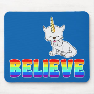 Magic Unicorn Cat = Kittycorn Mouse Mat