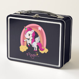 Magic Unicorn Fan Club Metal Lunch Box