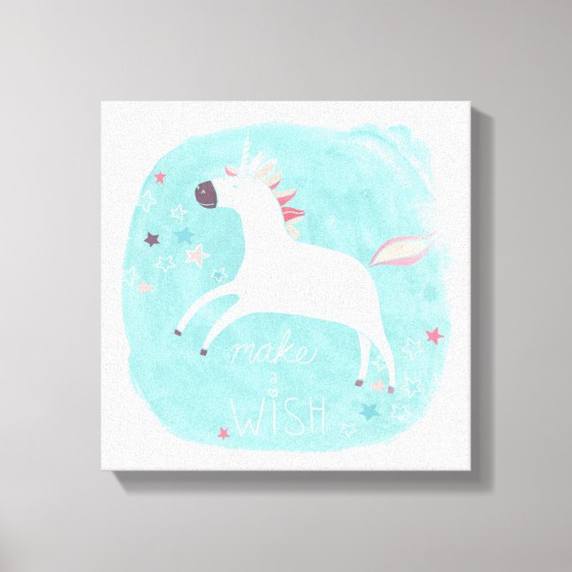 Magic Unicorn Squad - Make a Wish Canvas Print (Front)