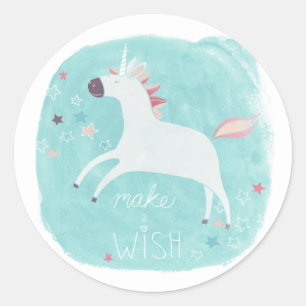 Magic Unicorn Squad - Make a Wish Classic Round Sticker