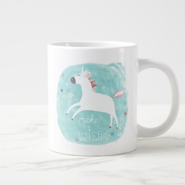 Magic Unicorn Squad - Make a Wish Large Coffee Mug (Right)