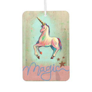 Magic unicorn  throw pillow car air freshener
