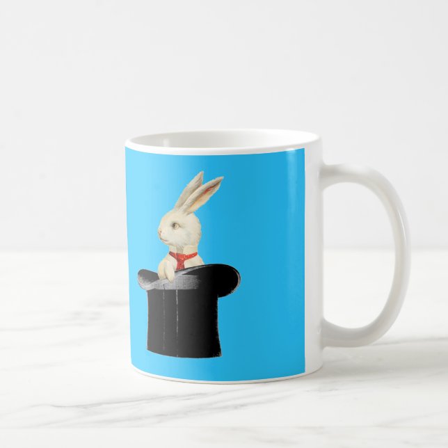 magic vintage top hat rabbit coffee mug (Right)
