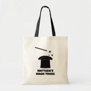 Magic wand and hat magician tote bag for kids