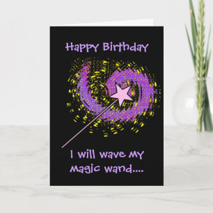 Magic Wand Birthday Card