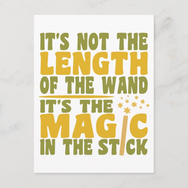MAGIC WAND custom postcard (Front)
