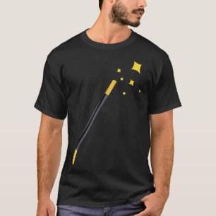 Magic Wand Illustration Image Magician T-Shirt