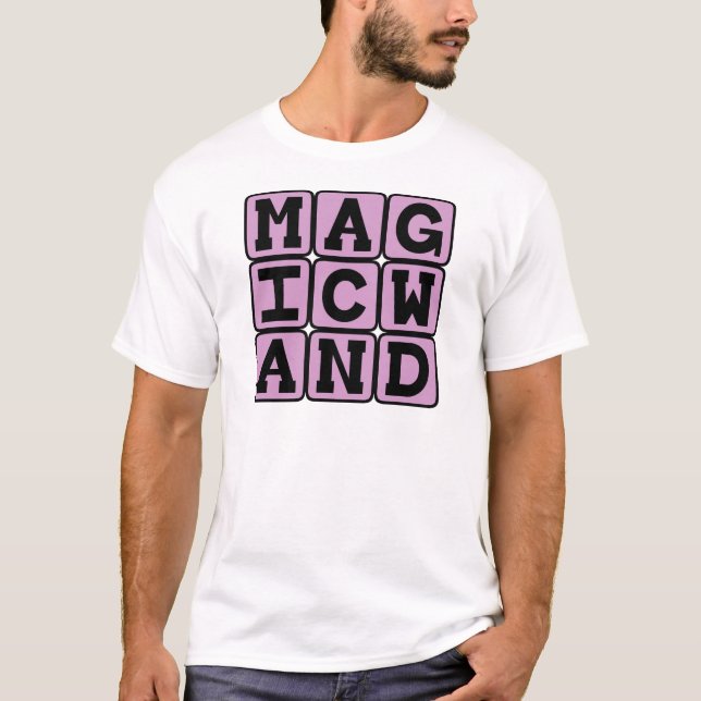 Magic Wand, Magician's Baton T-Shirt (Front)