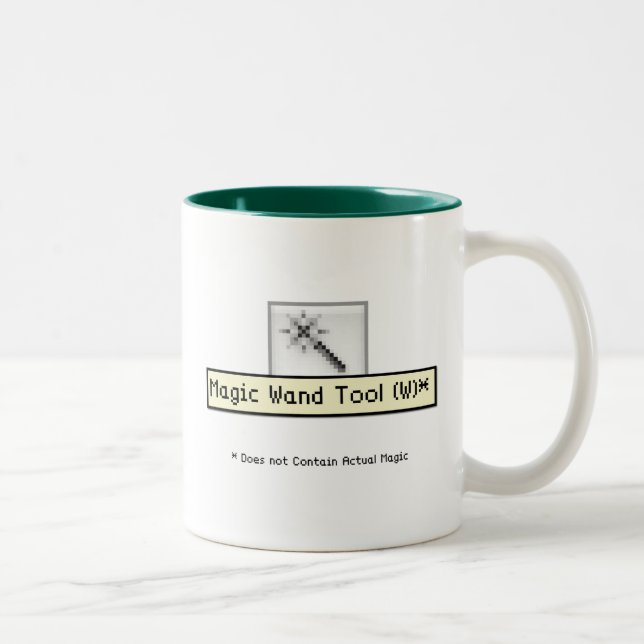 Magic Wand Tool. Two-Tone Coffee Mug (Right)