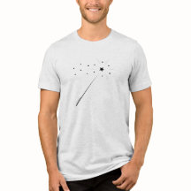 Magic Wand with Stars & Sparkles in Black