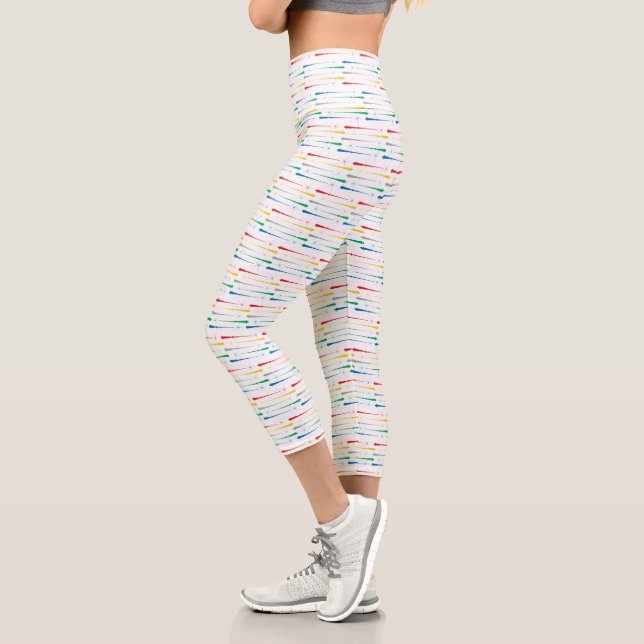 Magic Wands High Waisted Capri Leggings  (Left)