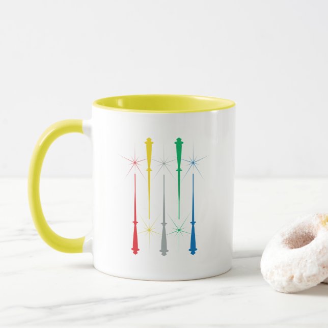 Magic Wands Mug 11oz. Yellow (With Donut)